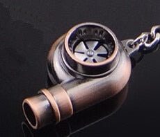 Real spining Whistle Sound Turbo keychain